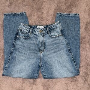 Zara women’s denim blue jeans boyfriend style size EUR 38 , USA 6 ladies pants